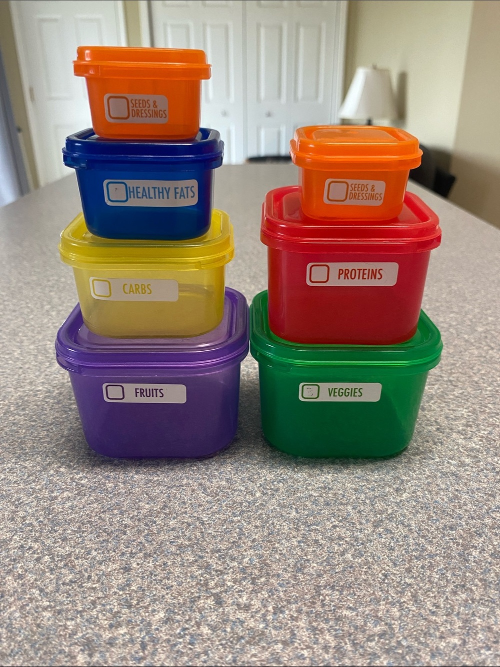 Beach Body 21 Day Fix Food Containers - Portion Control to Help with Weight Loss